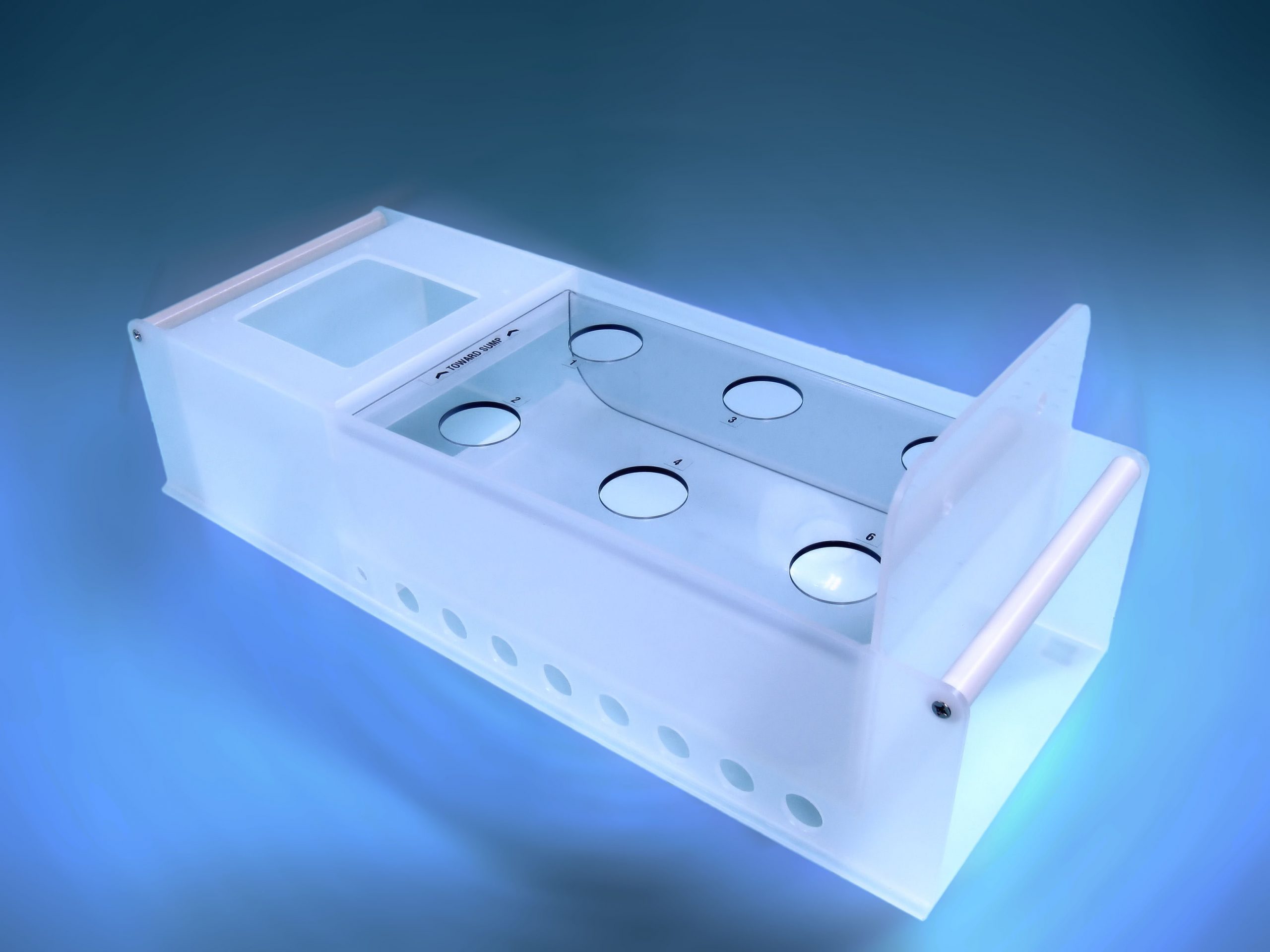 Clear polycarbonate insert